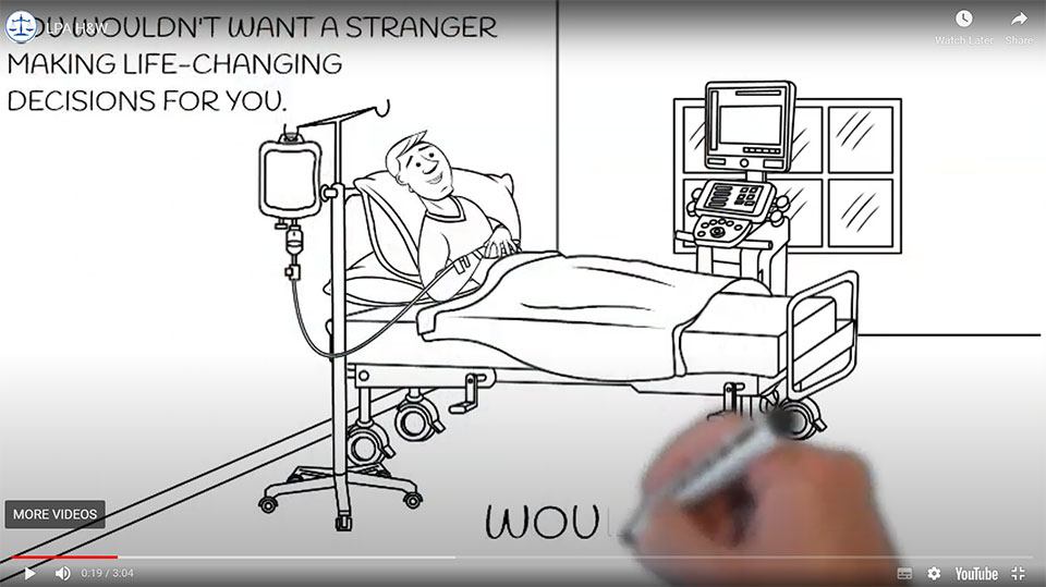 Still from the video Why You Should Have a Health & Welfare Lasting Power of Attorney